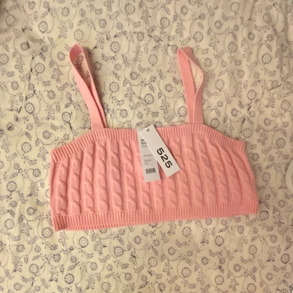 525 America | Cable Tiny Tank In Flamingo Pink - Picture 7 of 11